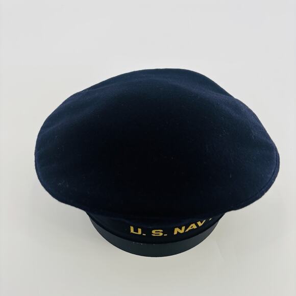 Vintage WWII U.S. Navy Wool Sailors Hat Beret Cap Collectible History - Picture 2 of 7